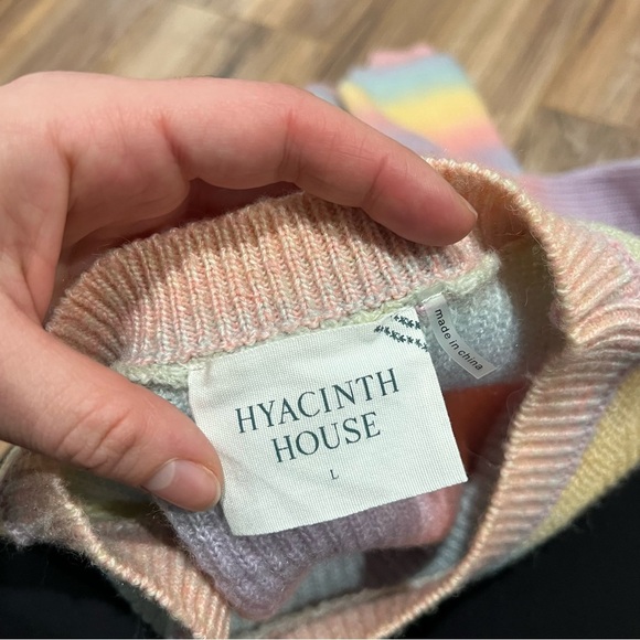 Anthropologie Hyacinth House Stripe Crew Neck Sweater - Picture 7 of 8